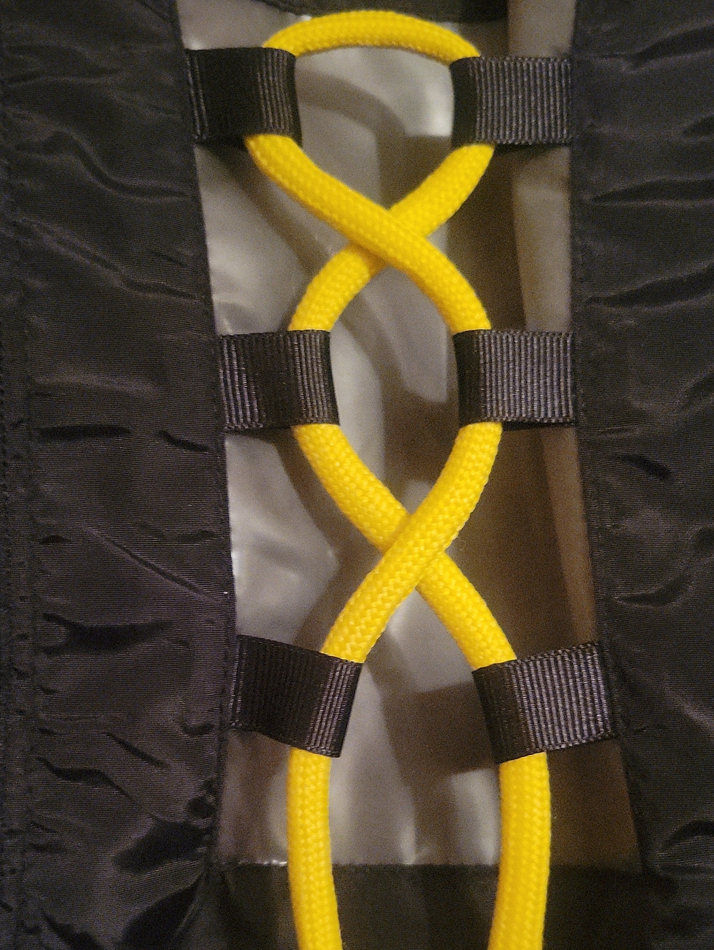 Womens Black Blazer with Orange and Lime And Yellow Accent Cords - Picture 8 of 9